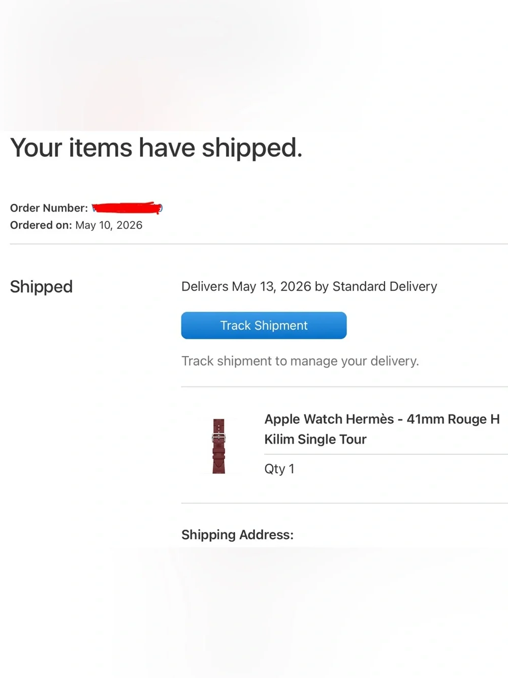 NWT - Authentic Hermès Apple Watch Kilim Band